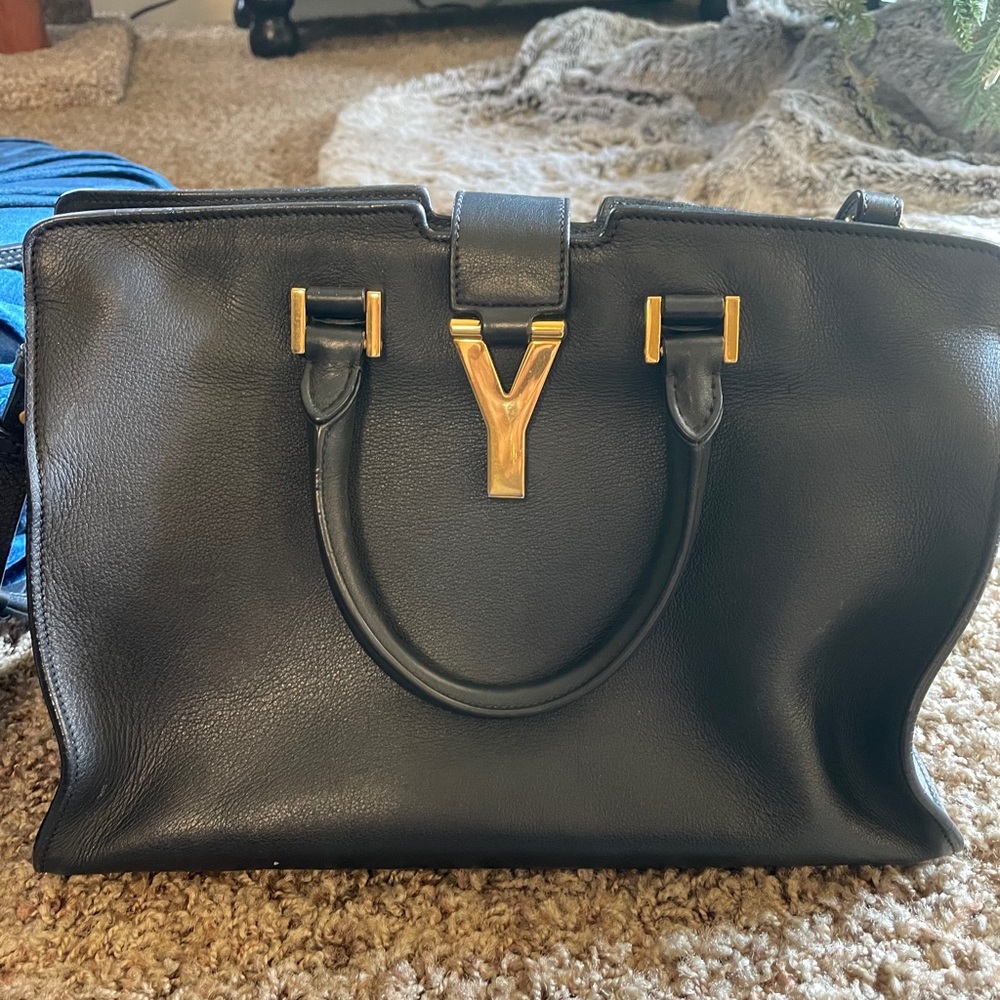 ⚜️ YSL SAINT LAURENT CABAS LIGNE BAG PURSE ⚜️